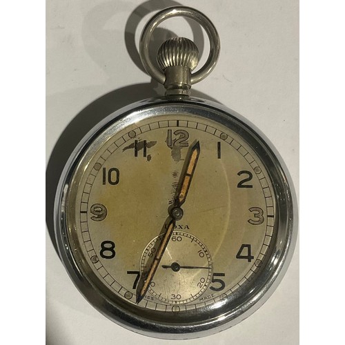 558 - A Doxa military pocket watch, GSTP G2002B, 50mm diameter