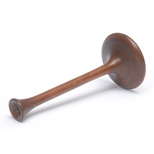 3732 - Medical Interest - a 19th century turned monaural stethoscope, 17cm long