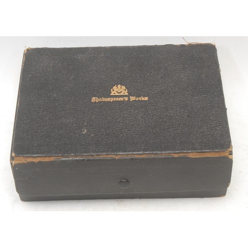 4240 - William Shakespeare, Miniature Works, in 24 volumes (Knickerbocker Leather & Novelty Co.: New York, ... 