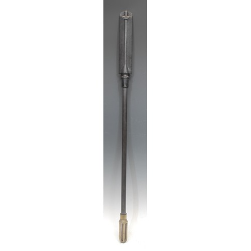 3727 - An early 20th century cast industrial immersion stick thermometer, by Negretti & Zambra, London, 92c... 