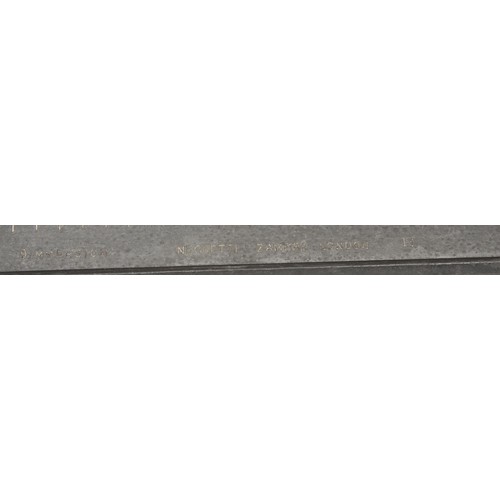 3727 - An early 20th century cast industrial immersion stick thermometer, by Negretti & Zambra, London, 92c... 