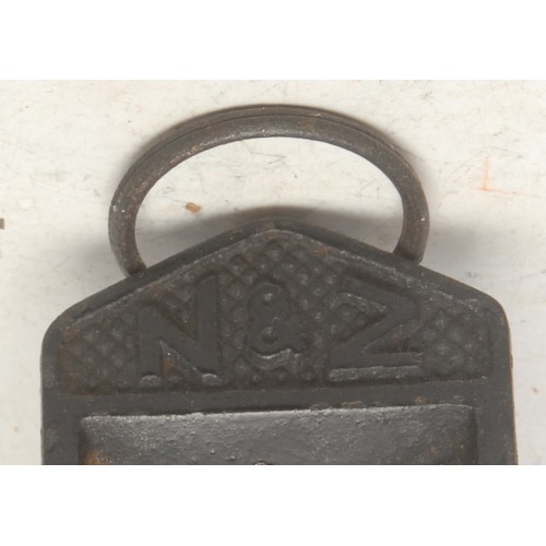 3727 - An early 20th century cast industrial immersion stick thermometer, by Negretti & Zambra, London, 92c... 