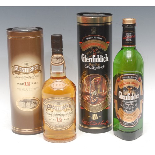 3860 - Spirits & Liqueurs - a bottle of Glenfiddich single malt Scotch whiskey, 70cl, 40%, boxed; a bottle ... 