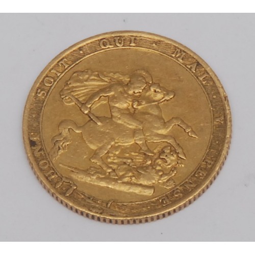 3875 - A George III 1817 gold sovereign, 7.9g