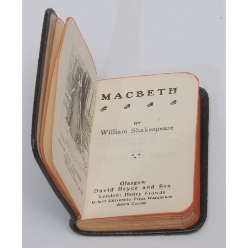 4233 - Miniature Books - Shakespeare, William, Macbeth, David Bryce and Son, Henry Frowde, Glasgow and Lond... 