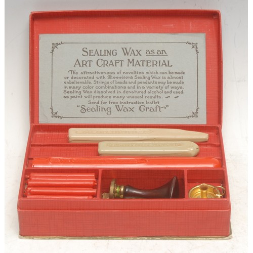 3252 - An American letter sealing set, by Dennison Manufacturing Company, Framingham, Massachusetts, compri... 