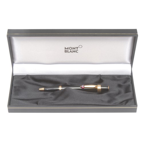 3747 - A Montblanc Boheme Je T'aime rollerball pen, model number GLL014854, the clip mounted with a heart-s... 