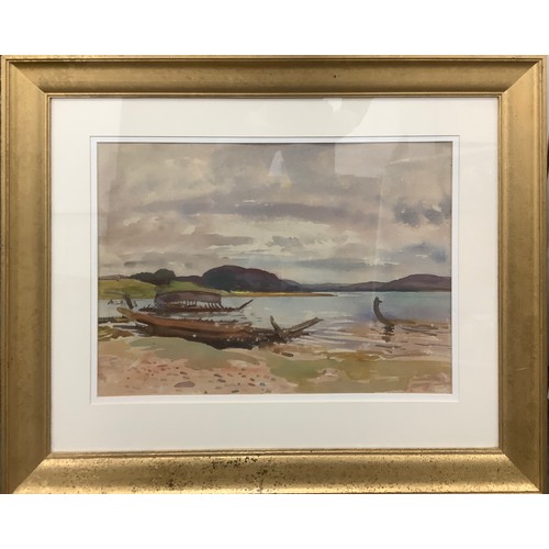 247 - William Walls (1860-1942) 
Skelbo, Dornoch 
Signed, dated 1922, watercolour, 39.5cm x 55cm