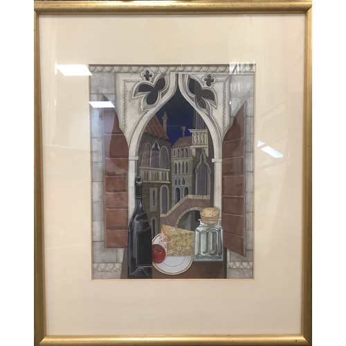 248 - Richard Norman RSW (Scottish School, contemporary) 
A Window in Santa Croce 
signed, dated 1996, wat... 