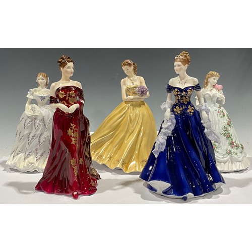 178 - A Royal Worcester figure, for Compton & Woodhouse, A Golden Moment, CW520, Anniversary Figurine of t... 