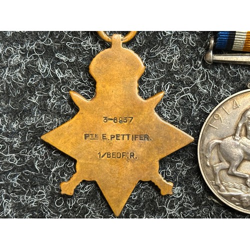 5006 - WW1 British Brothers Group: Death Plaque to Arthur Pettifer. Along with his Brother Ernest's 1914 St... 