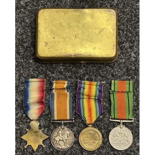 5011 - WW1 1914 Star with 5th August 1914 Clasp, British War Medal and Victory Medal all named to 10295 Pte... 