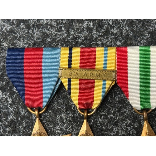 5024 - WW2 British Dersert Rats Medal Group comprising of 1939-45 Star, Africa Star with 8th Army Clasp, It... 