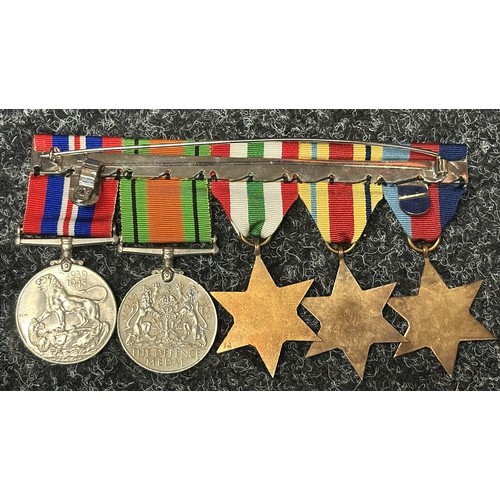 5024 - WW2 British Dersert Rats Medal Group comprising of 1939-45 Star, Africa Star with 8th Army Clasp, It... 