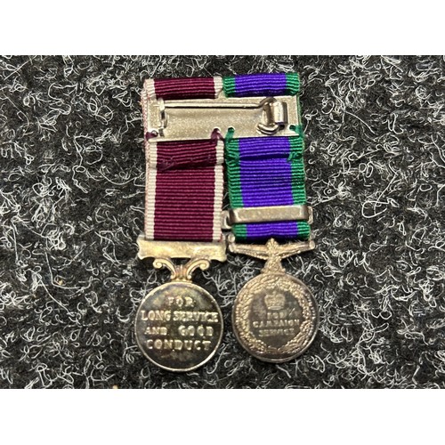 5041 - British ERII General Service Medal with Northern Ireland Clasp and Long Service and Good Conduct Med... 