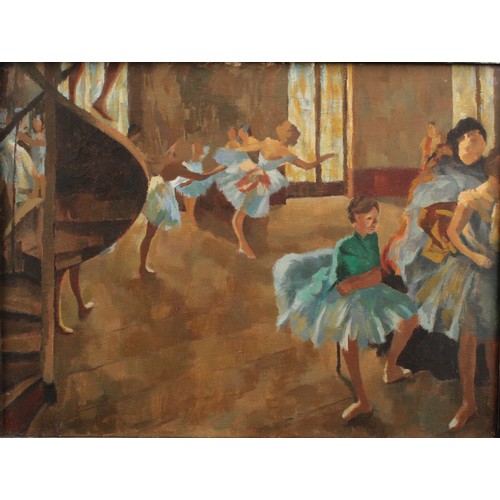 391 - French School (19th/20th century) 
Ballet Dancers 
unsigned, oil on canvas, 30cm x 40cm