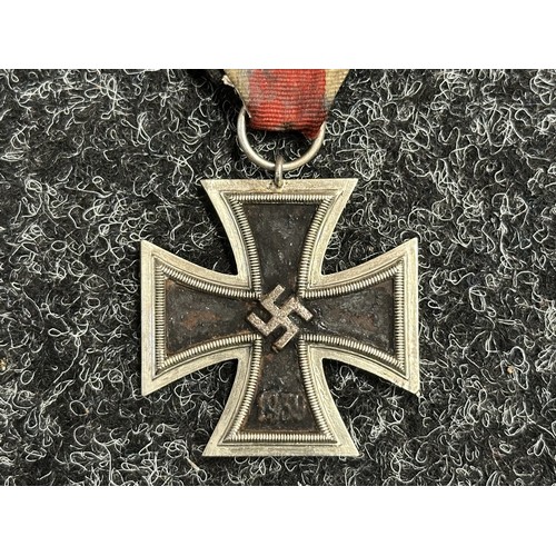 5066 - WW2 Third Reich Iron Cross 2nd Class 1939. No makers mark. Complete with original ribbon. Core has b... 