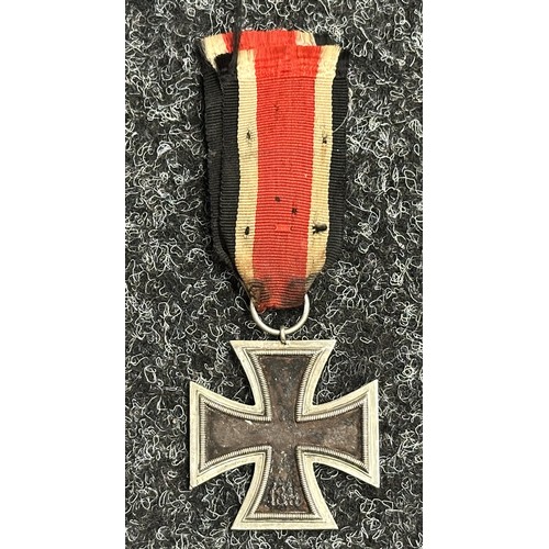 5066 - WW2 Third Reich Iron Cross 2nd Class 1939. No makers mark. Complete with original ribbon. Core has b... 