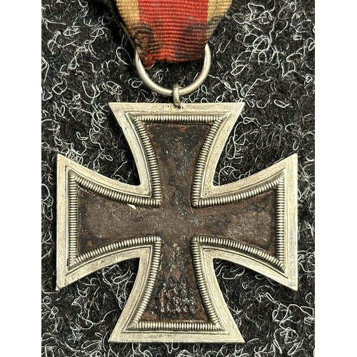 5066 - WW2 Third Reich Iron Cross 2nd Class 1939. No makers mark. Complete with original ribbon. Core has b... 