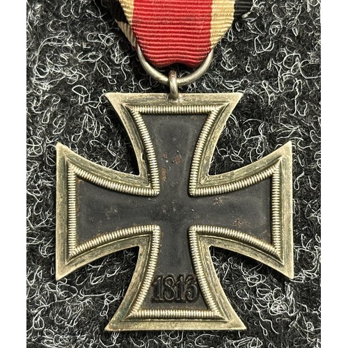 5067 - WW2 Third Reich Iron Cross 2nd Class 1939. No makers mark to ring. Complete with a replacement ribbo... 