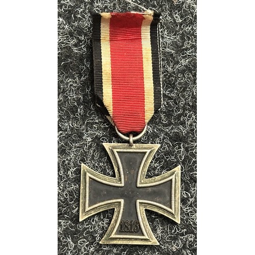 5067 - WW2 Third Reich Iron Cross 2nd Class 1939. No makers mark to ring. Complete with a replacement ribbo... 