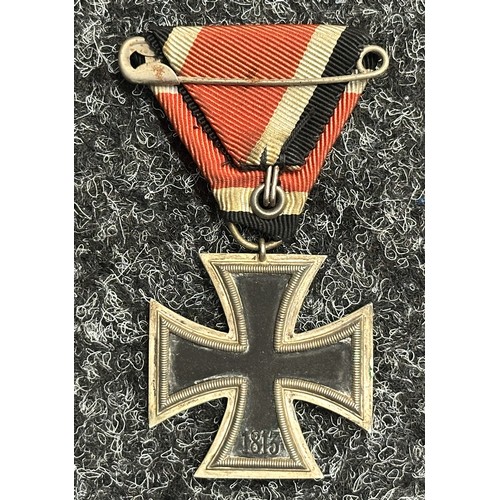 5069 - WW2 Third Reich Iron Cross 2nd Class 1939. Complete with original ribbon in Austrian Trifold style. ... 