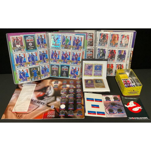 406 - Collectables - Shiny and other Pokemon Cards, Tops Match Attack and Alien Attack folders with part c... 