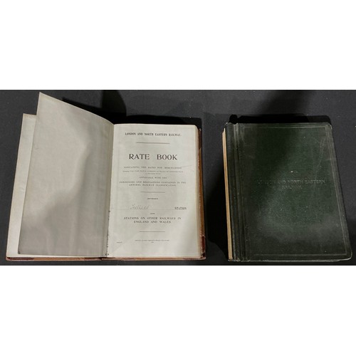 416 - Railway interest. Large buckram cloth bound LNER ledger of Book of Rates from Howsham Station Januar... 