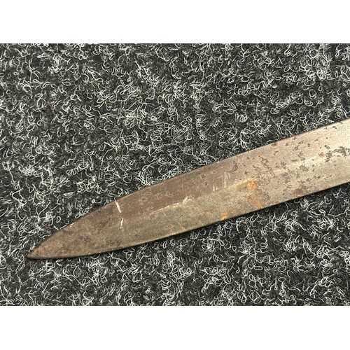 5077 - Victorian Light Infantry Officers Sword with single edged fullered etched blade 795mm in length. Pro... 