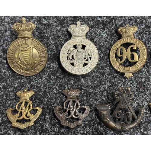 5081 - Victorian Restrike British Cap Badges to include: Connaught Rangers, 6th Volunteer Battl. Manchester... 