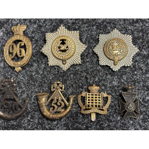 5081 - Victorian Restrike British Cap Badges to include: Connaught Rangers, 6th Volunteer Battl. Manchester... 