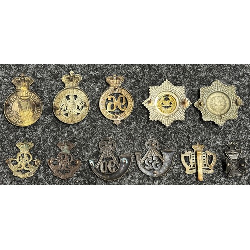 5081 - Victorian Restrike British Cap Badges to include: Connaught Rangers, 6th Volunteer Battl. Manchester... 