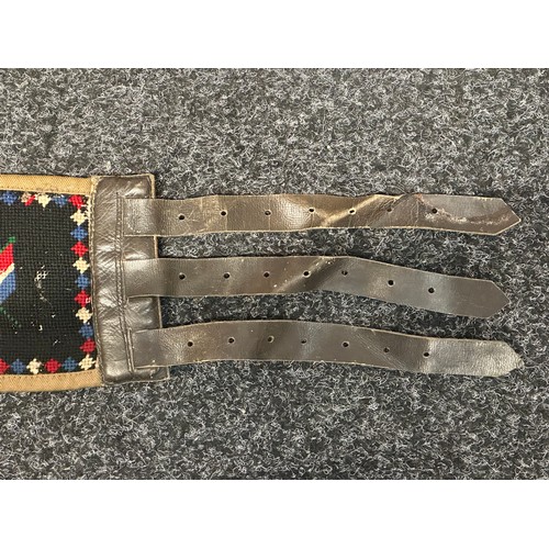 5089 - British Army Sweetheart Stable Belt embroidered tapestry 