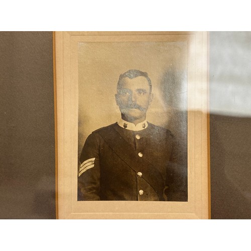 5112 - 2nd Battalion The Loyal North Lancashire Regiment Book Poona 1910, Framed Portrait Photo of Sgt Mark... 