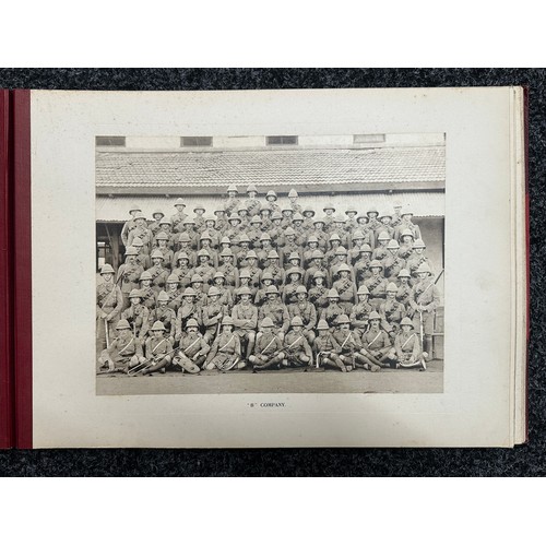 5112 - 2nd Battalion The Loyal North Lancashire Regiment Book Poona 1910, Framed Portrait Photo of Sgt Mark... 