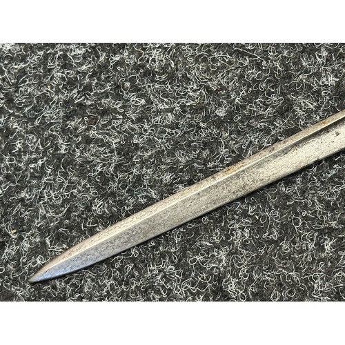 5116 - French Gras Bayonet with 520mm long blade maker marked and dated 