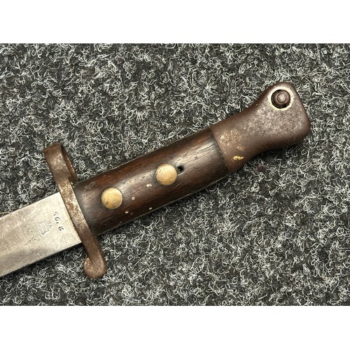 5117 - British Lee-Metford Bayonet with double edged blade 280mm in length, dated 