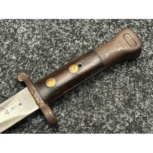 5117 - British Lee-Metford Bayonet with double edged blade 280mm in length, dated 