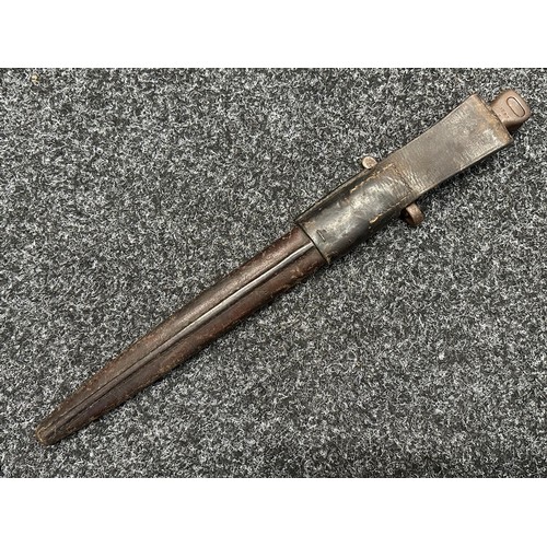 5117 - British Lee-Metford Bayonet with double edged blade 280mm in length, dated 