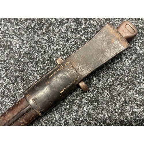 5117 - British Lee-Metford Bayonet with double edged blade 280mm in length, dated 