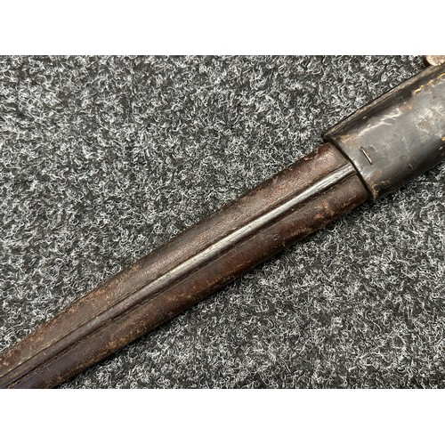 5117 - British Lee-Metford Bayonet with double edged blade 280mm in length, dated 