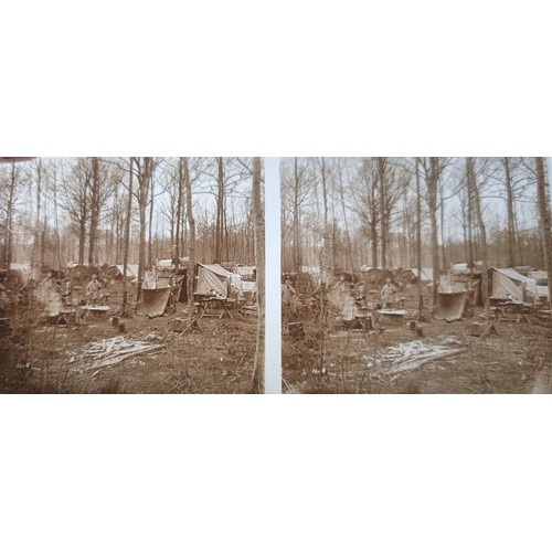 5126 - WW1 French Glass Stereoview Slides. Approx 133 Military positives of which 12 have notable damage. P... 