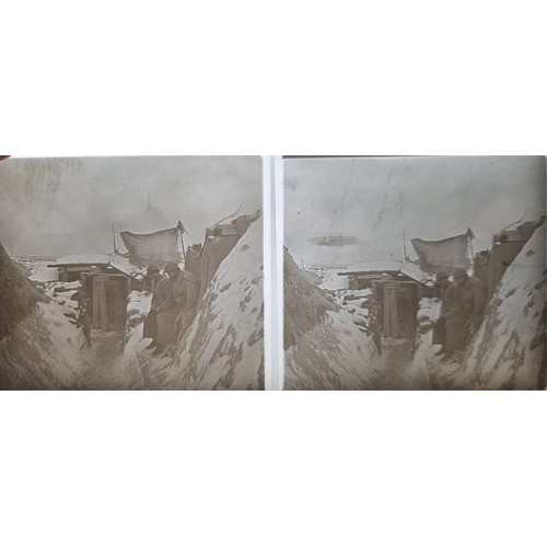 5126 - WW1 French Glass Stereoview Slides. Approx 133 Military positives of which 12 have notable damage. P... 