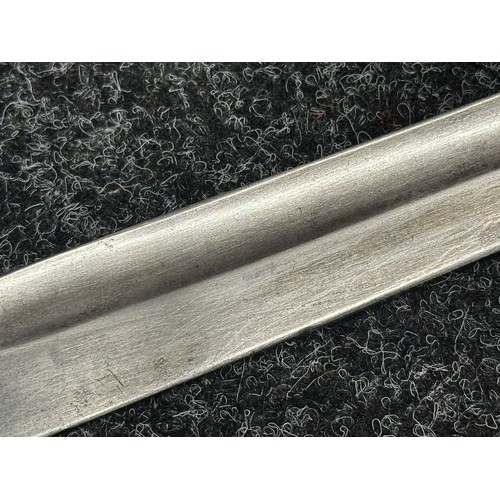 5159 - WW1 Imperial German Army Mauser Butcher Bayonet with single edged fullered blade 365mm in length, ma... 