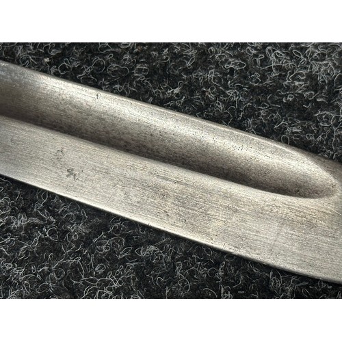 5159 - WW1 Imperial German Army Mauser Butcher Bayonet with single edged fullered blade 365mm in length, ma... 