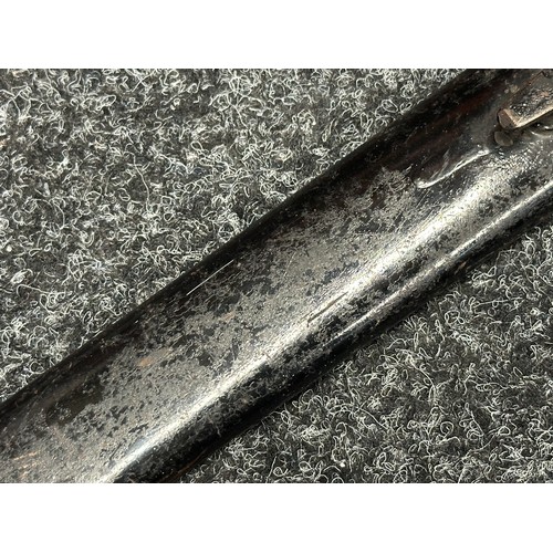 5159 - WW1 Imperial German Army Mauser Butcher Bayonet with single edged fullered blade 365mm in length, ma... 