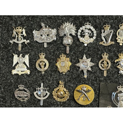 5170 - A Collection of Staybrite British Army Cap Badges to include Sherwood Rangers, Royal Irish Rangers, ... 