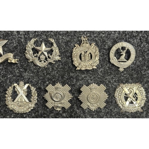 5174 - Collection of 19 Scottish Regimental Cap Badges to include Highland Light Infantry, Kings Own Scotti... 