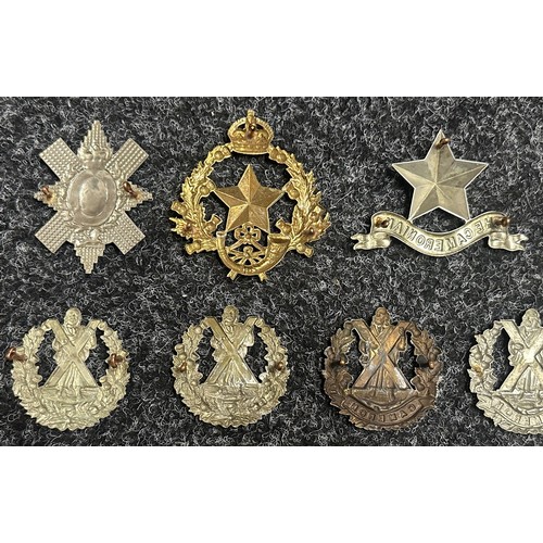 5174 - Collection of 19 Scottish Regimental Cap Badges to include Highland Light Infantry, Kings Own Scotti... 