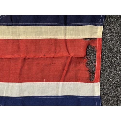 5185 - WW2 British Union Flag. Multipart construction. Some repairs. Size 158cm x 81cm